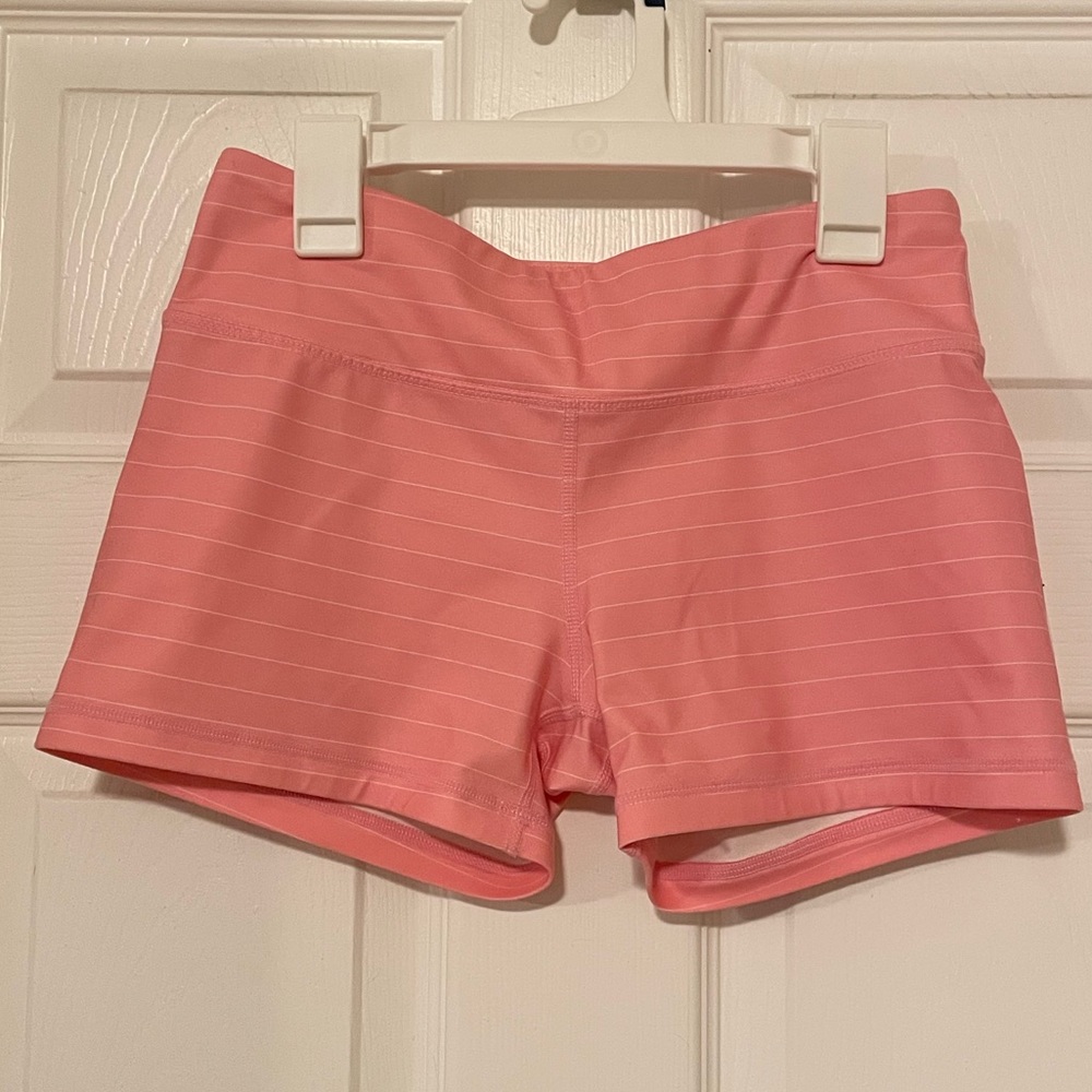 IAB MFG Sz S 3-inch No Ride Shorts Pink Stripe